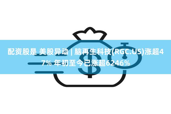 配资股是 美股异动 | 脑再生科技(RGC.US)涨超47% 年初至今已涨超6246%
