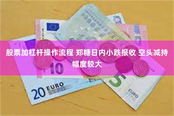 股票加杠杆操作流程 郑糖日内小跌报收 空头减持幅度较大