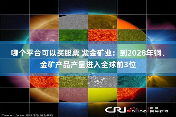 哪个平台可以买股票 紫金矿业：到2028年铜、金矿产品产量进入全球前3位