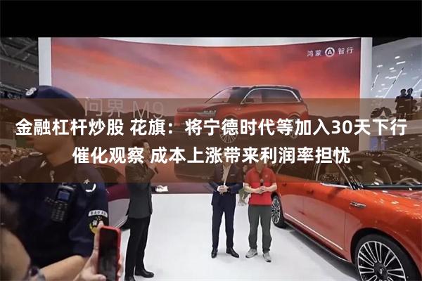 金融杠杆炒股 花旗：将宁德时代等加入30天下行催化观察 成本上涨带来利润率担忧