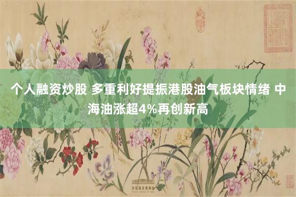 个人融资炒股 多重利好提振港股油气板块情绪 中海油涨超4%再创新高