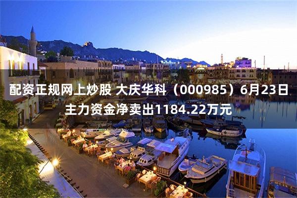 配资正规网上炒股 大庆华科（000985）6月23日主力资金净卖出1184.22万元
