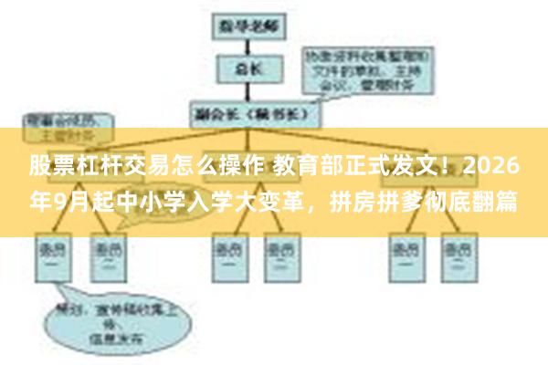 股票杠杆交易怎么操作 教育部正式发文！2026年9月起中小学入学大变革，拼房拼爹彻底翻篇