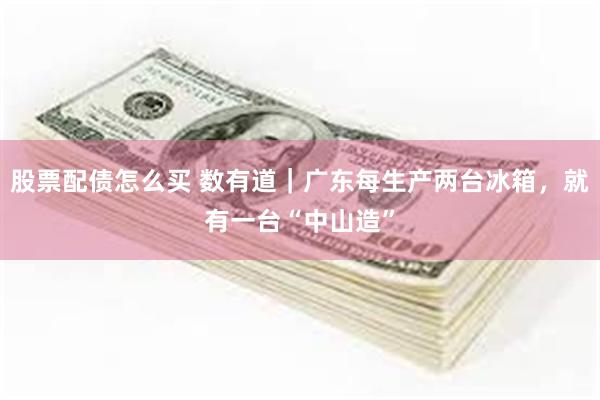 股票配债怎么买 数有道｜广东每生产两台冰箱，就有一台“中山造”