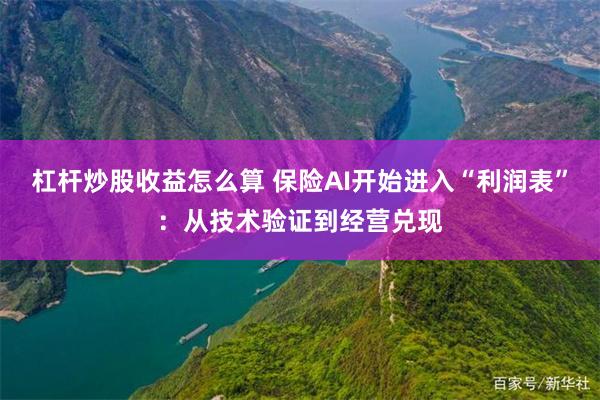 杠杆炒股收益怎么算 保险AI开始进入“利润表”：从技术验证到经营兑现