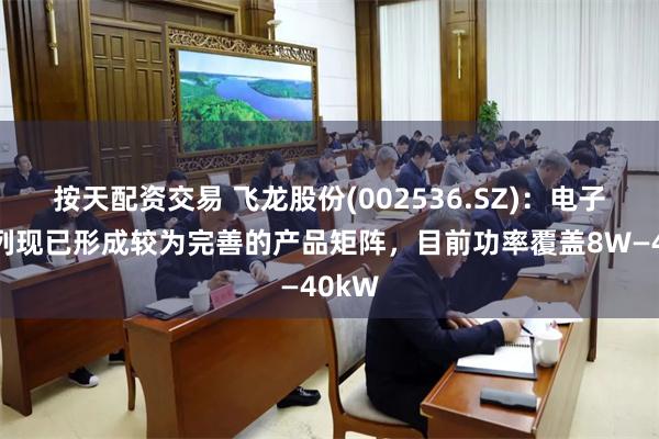 按天配资交易 飞龙股份(002536.SZ)：电子泵系列现已形成较为完善的产品矩阵，目前功率覆盖8W—40kW