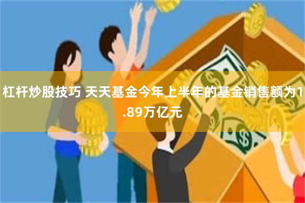 杠杆炒股技巧 天天基金今年上半年的基金销售额为1.89万亿元