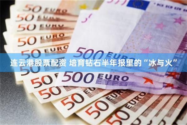 连云港股票配资 培育钻石半年报里的“冰与火”