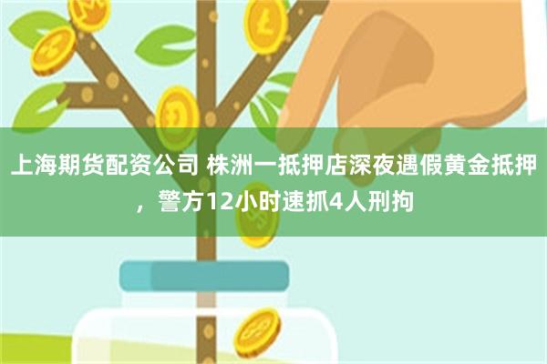 上海期货配资公司 株洲一抵押店深夜遇假黄金抵押,警方12小时速抓4人刑拘